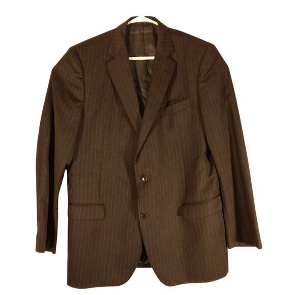 Brooks Brothers suit mens 1818 regent fit 45L wool 38x30 black 2 peice pants USA - Picture 2 of 16